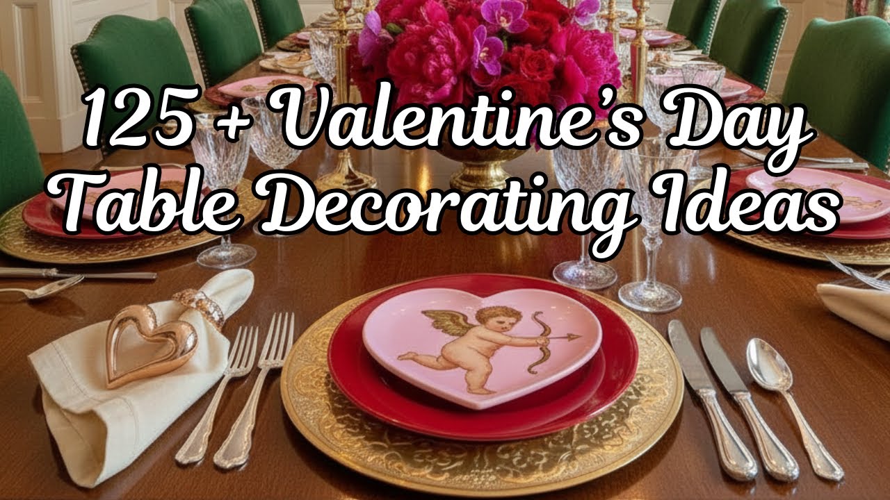 How to Decorate a Dining Table for Valentine's Day - 125 + Valentine's Day Decorating Ideas