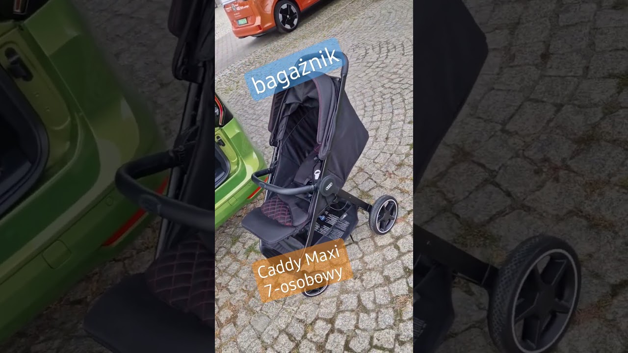 Test bagażnik w Volkswagenie Caddy Maxi 7-osobowym - spacer&oacute;wka #volkswagensamochodydostawcze