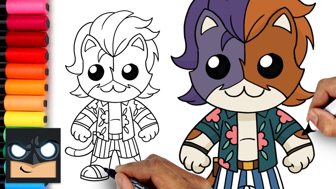How To Draw Purradise Meowscles | Fortnite