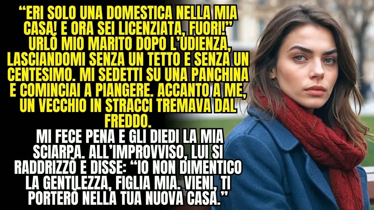 Mio marito MI HA CACCA da casa  Per strada, un vecchio sussurr&ograve;： VIENI, TI MOSTRO la tua nuova c