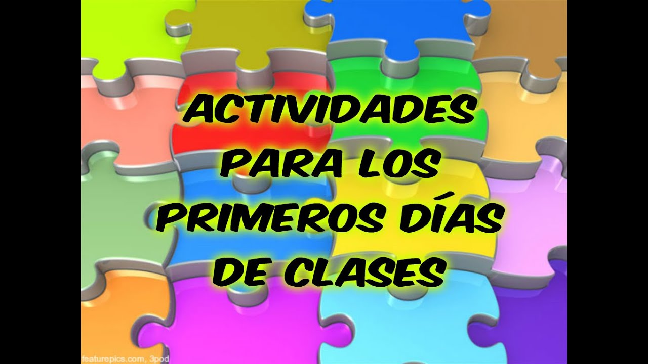Actividades para los primeros días