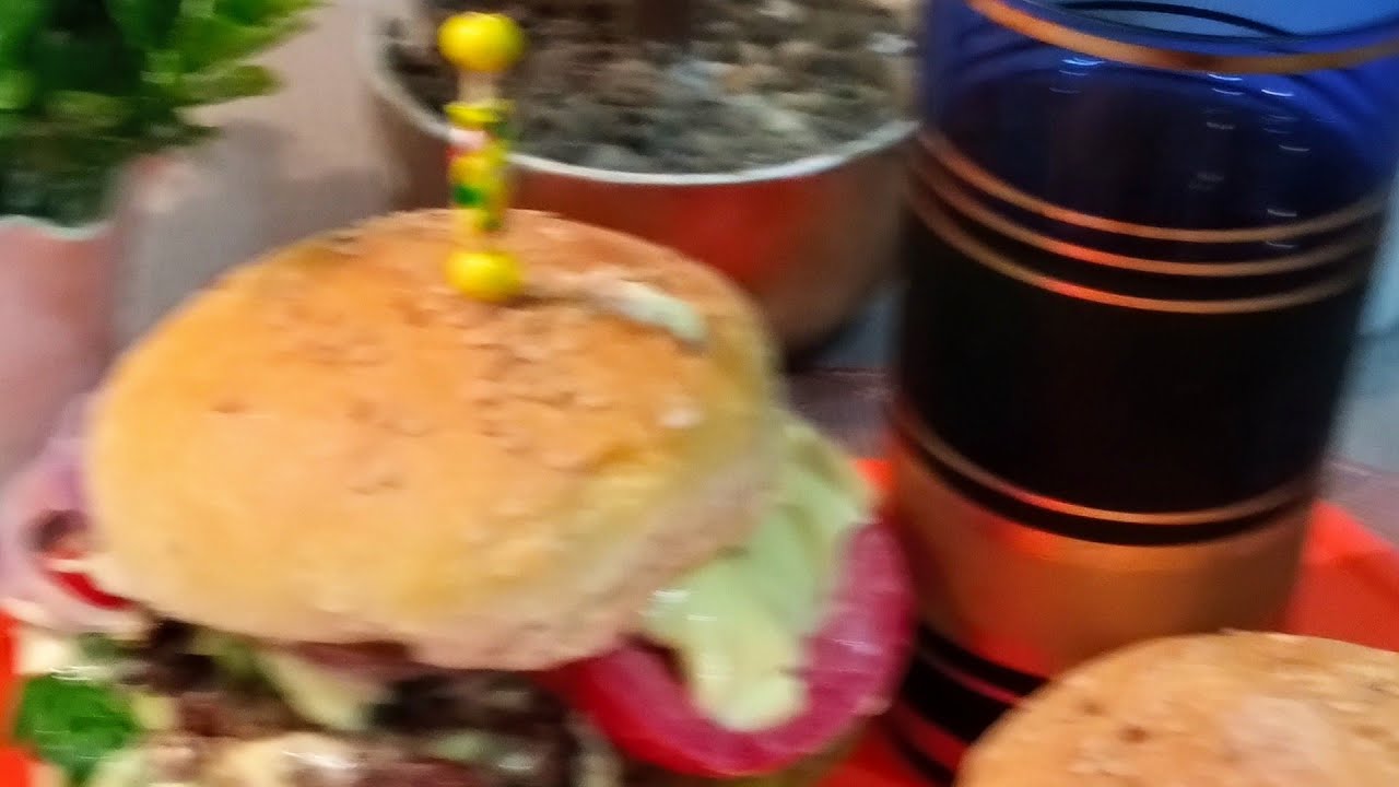 برغر احترافى فى المنزل مع خبز البرغر الاصلى hamburger super moelleux