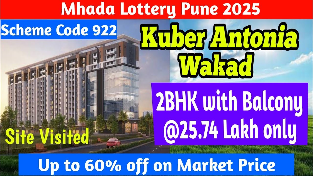 Kuber Antonia Wakad | 2 bhk with 2 balcony @25.74 lac | Mhada Pune lottery 2025 | Mhada Pune |Mahada