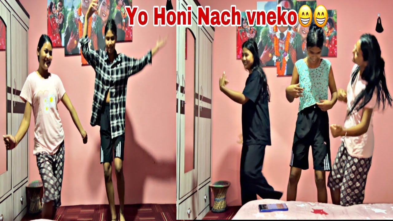 Yo Honi Tw Dance😁||Full Night Enjoy😂||Sanjana❤️Tharu||vlog🥀