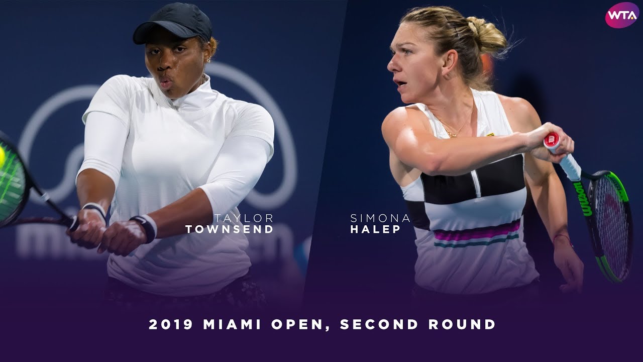 Taylor Townsend vs. Simona Halep | 2019 Miami Open Second Round | WTA Highlights