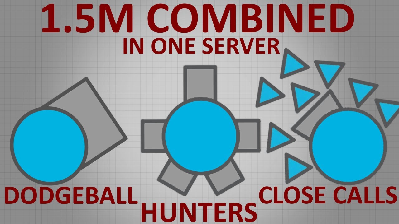 Diep.io | 1.5M Combined In One Server - Stupid Deaths!