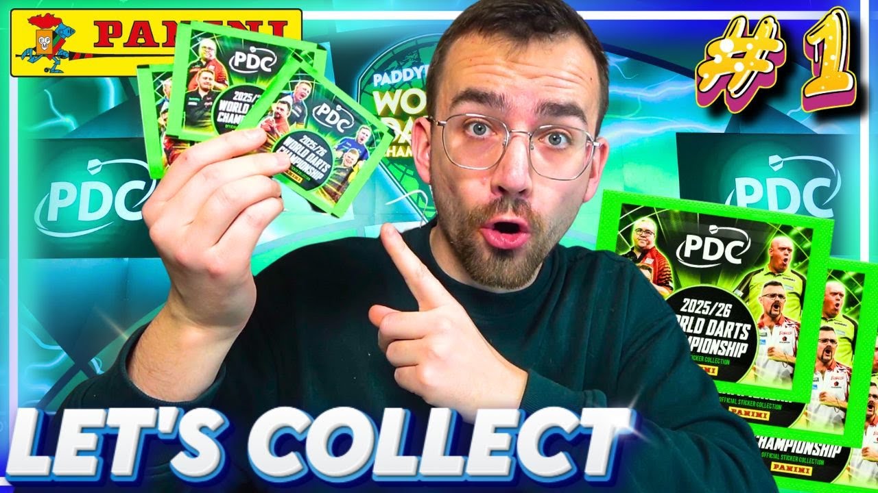 IT'S STARTING! PANINI DARTS World Championship STICKER 2025/26 🎯 LET'S COLLECT #1 😱🔥