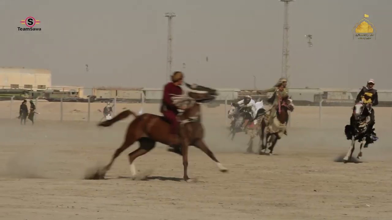 مشهد الصحابي انس الكاهلي ||  تشابية واقعة الطف الكبرى - شباب ال عطشان