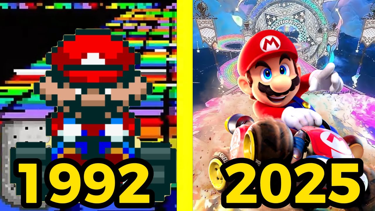 Evolution of SNES Rainbow Road Themes in Mario Kart (1992-2025)
