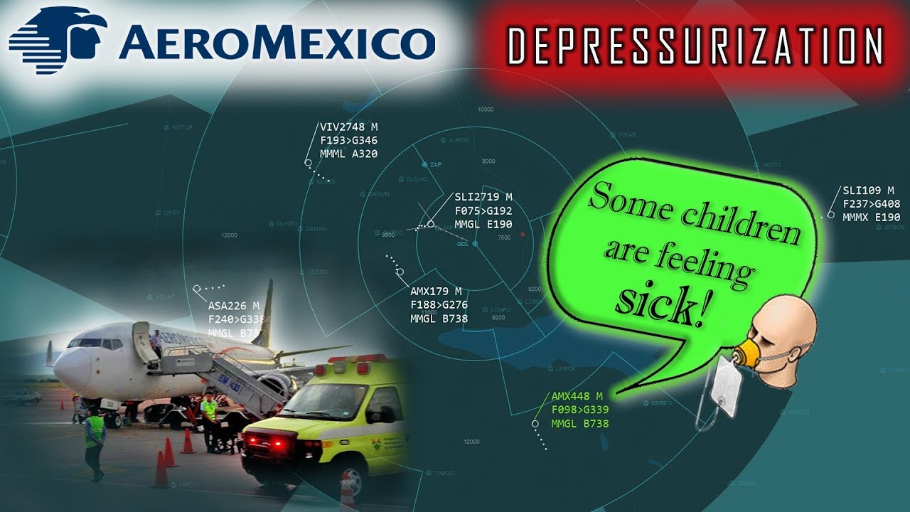 [REAL ATC] Aeromexico B737 SUFFERS A RAPID DECOMPRESSION!