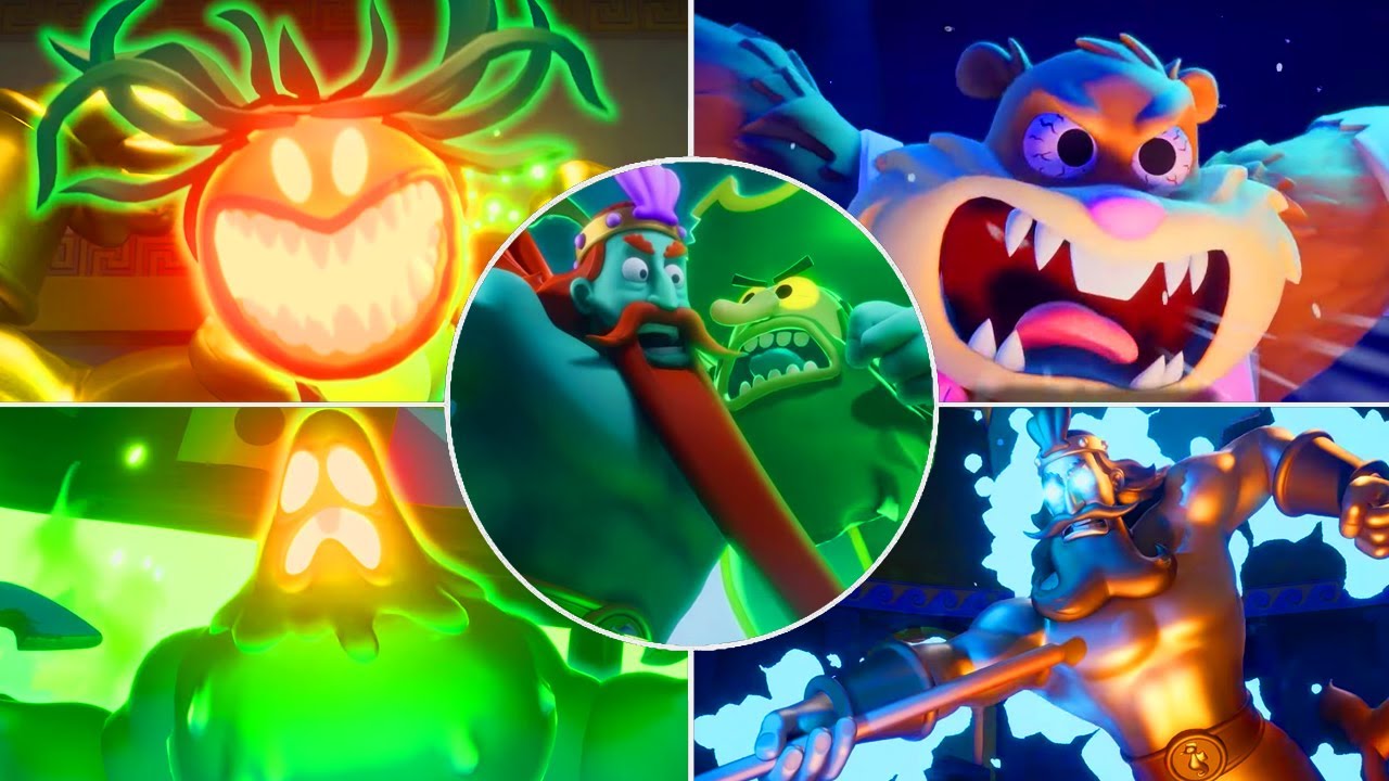 SpongeBob SquarePants Titans Of The Tide Все боссы (Все битвы с боссами)