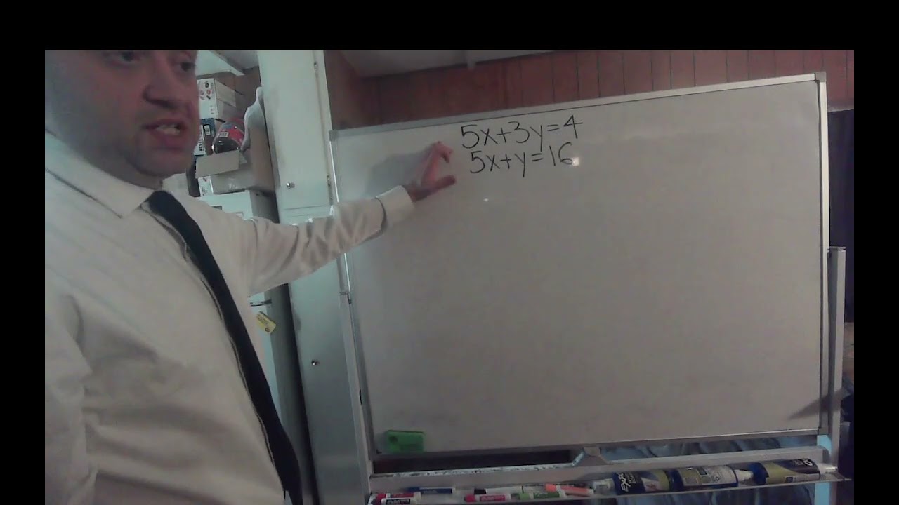 Solving Systems of Equations Algebraically: Substitution Method
