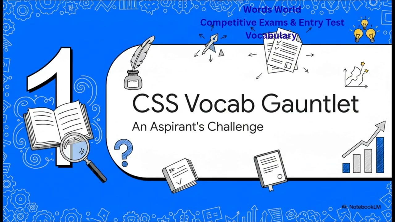 10 Most Frequently Asked Words in CSS Exams #cssexams #entrytestnust #shortsfeed  #englishshorts