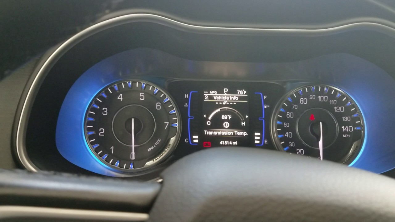 2015 - 2018 chrysler 200 oil life reset / service reset
