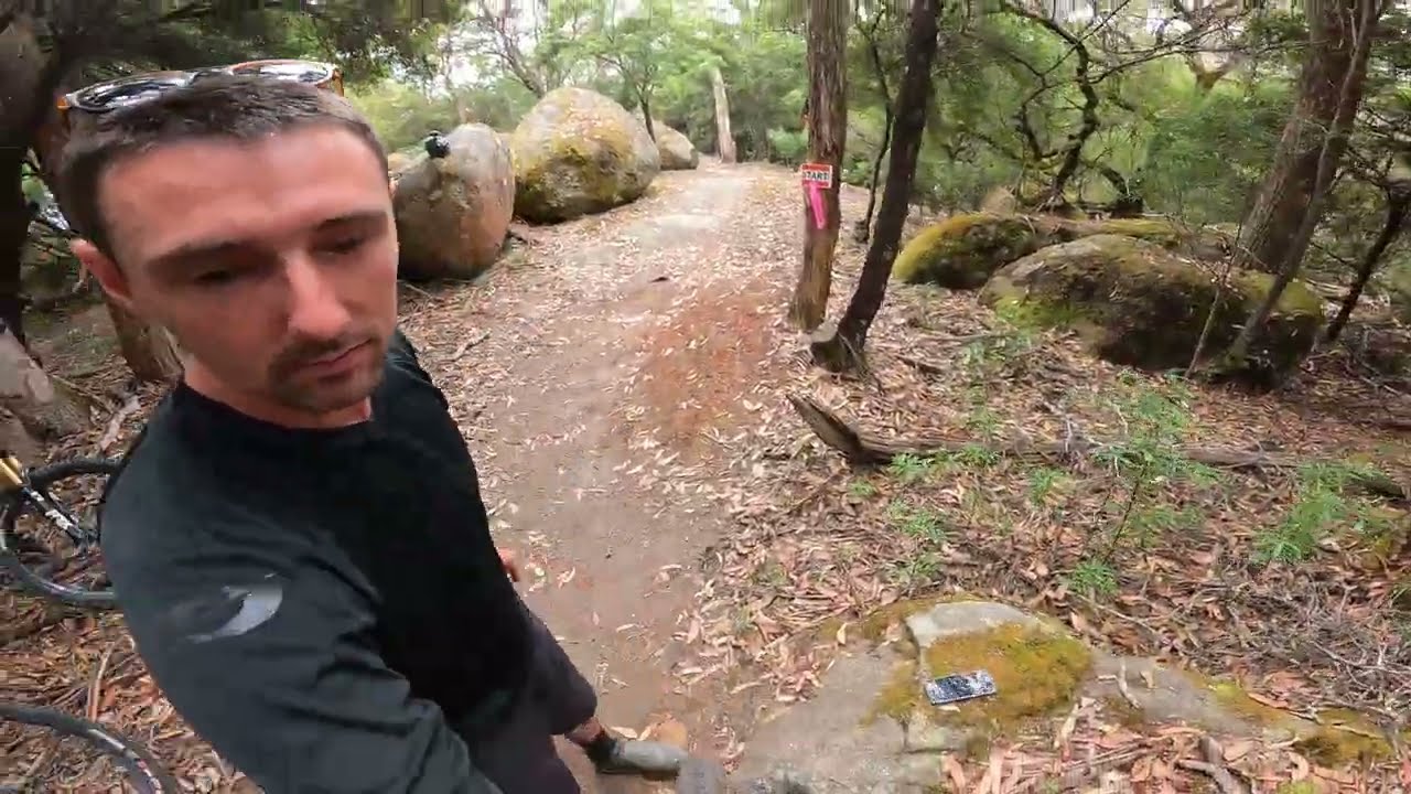 Derby Tasmania- Kumma Gutza trail POV..GETTING LOST BLIND RACING