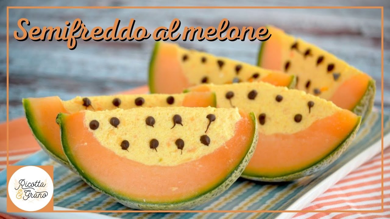 SEMIFREDDO AL MELONE ricetta facile e veloce | Ricotta & Grano