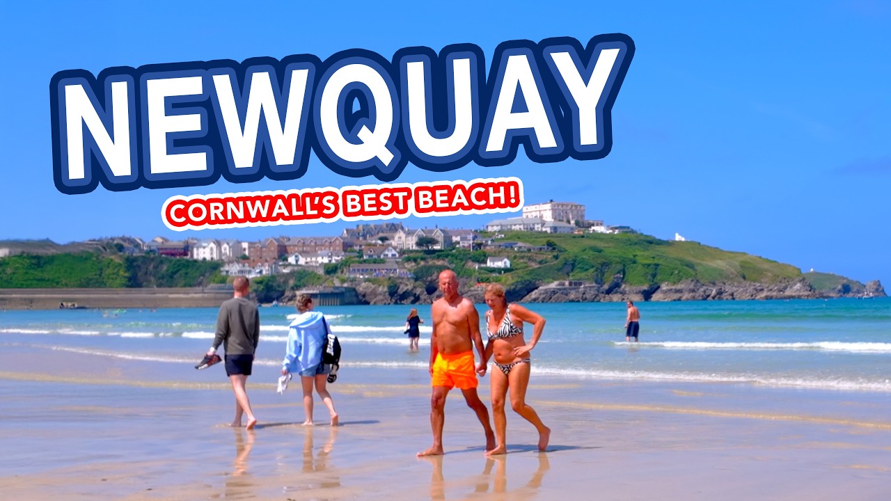 NEWQUAY BEACH Cornwall | A walking tour of Newquay's stunning beaches!