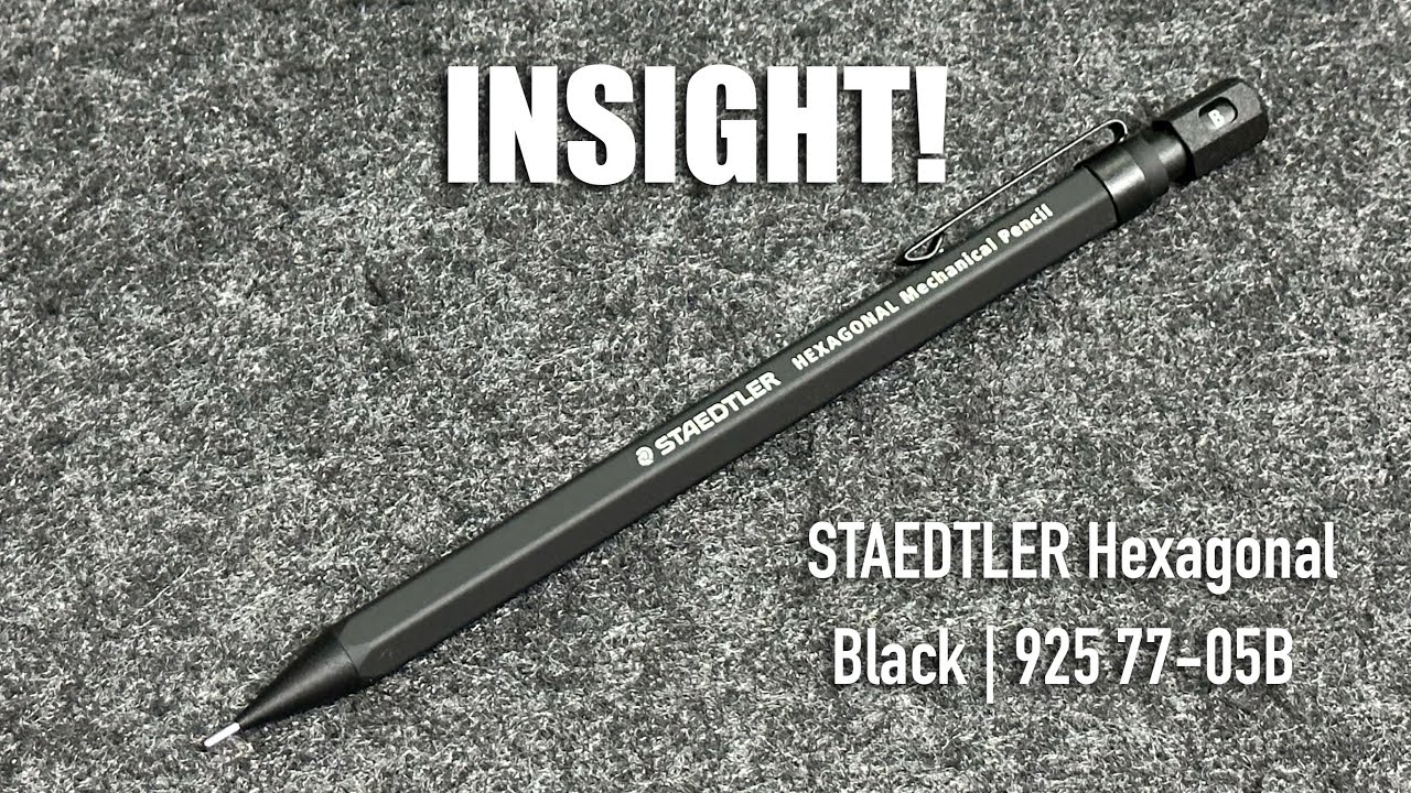 INSIGHT! STAEDTLER 925 77-05B Hexagonal &ndash; Minimalist All-Black Edition
