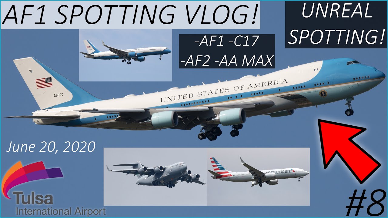 AF1 SPOTTING VLOG! | Tulsa International Airport Spotting Vlog | (AF1, AF2, C17, AA MAX, AND MORE!)