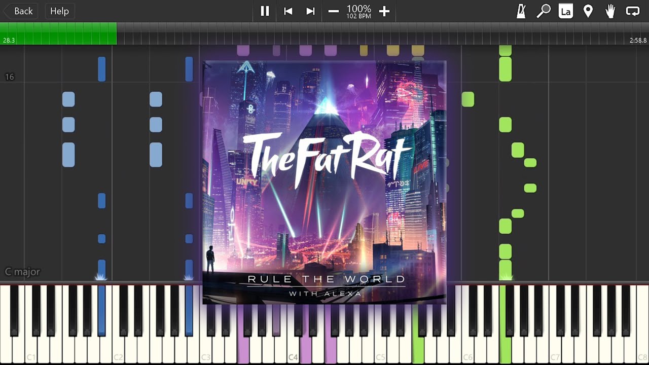 TheFatRat & AleXa (알렉사) - Rule The World (Synthesia Piano Cover) V2