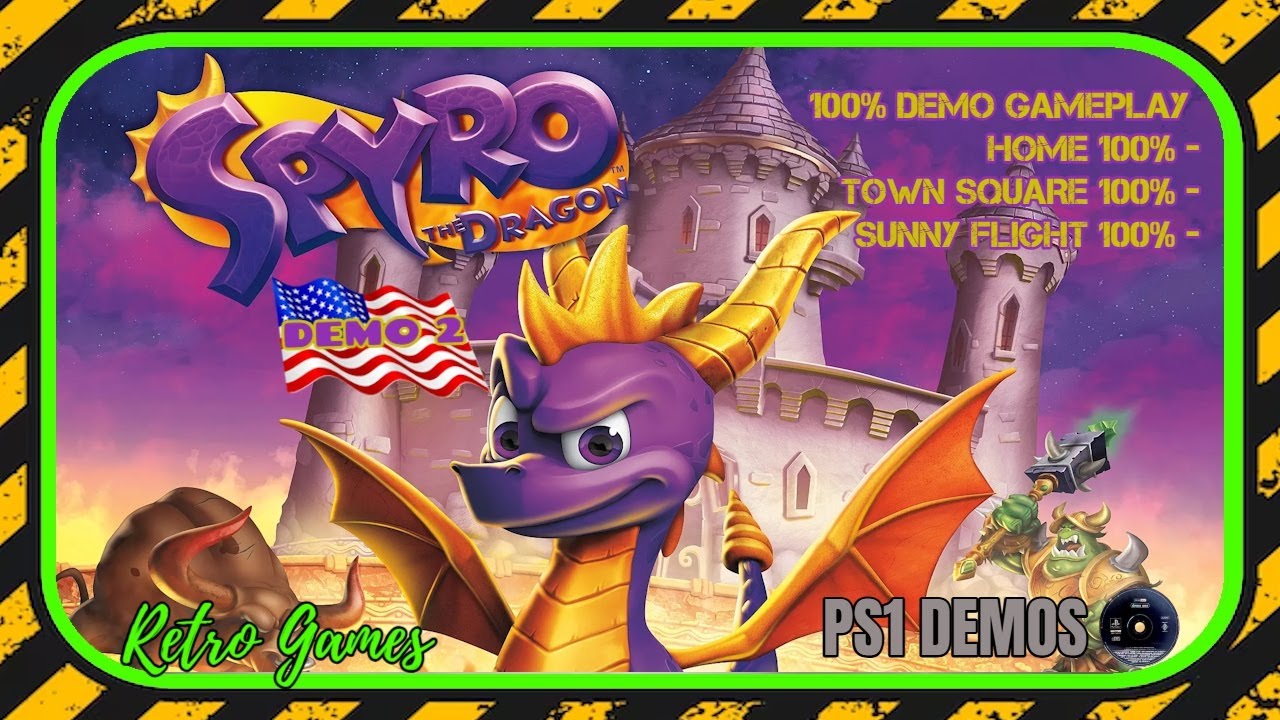 Spyro the Dragon (USA, Demo 2) - PS1 - Demo Completata al 100%