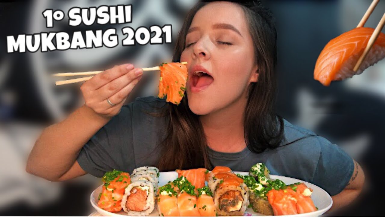 1º SUSHI MUKBANG DE 2021 SASHIMI & NIGUIRI EATING SOUNDS