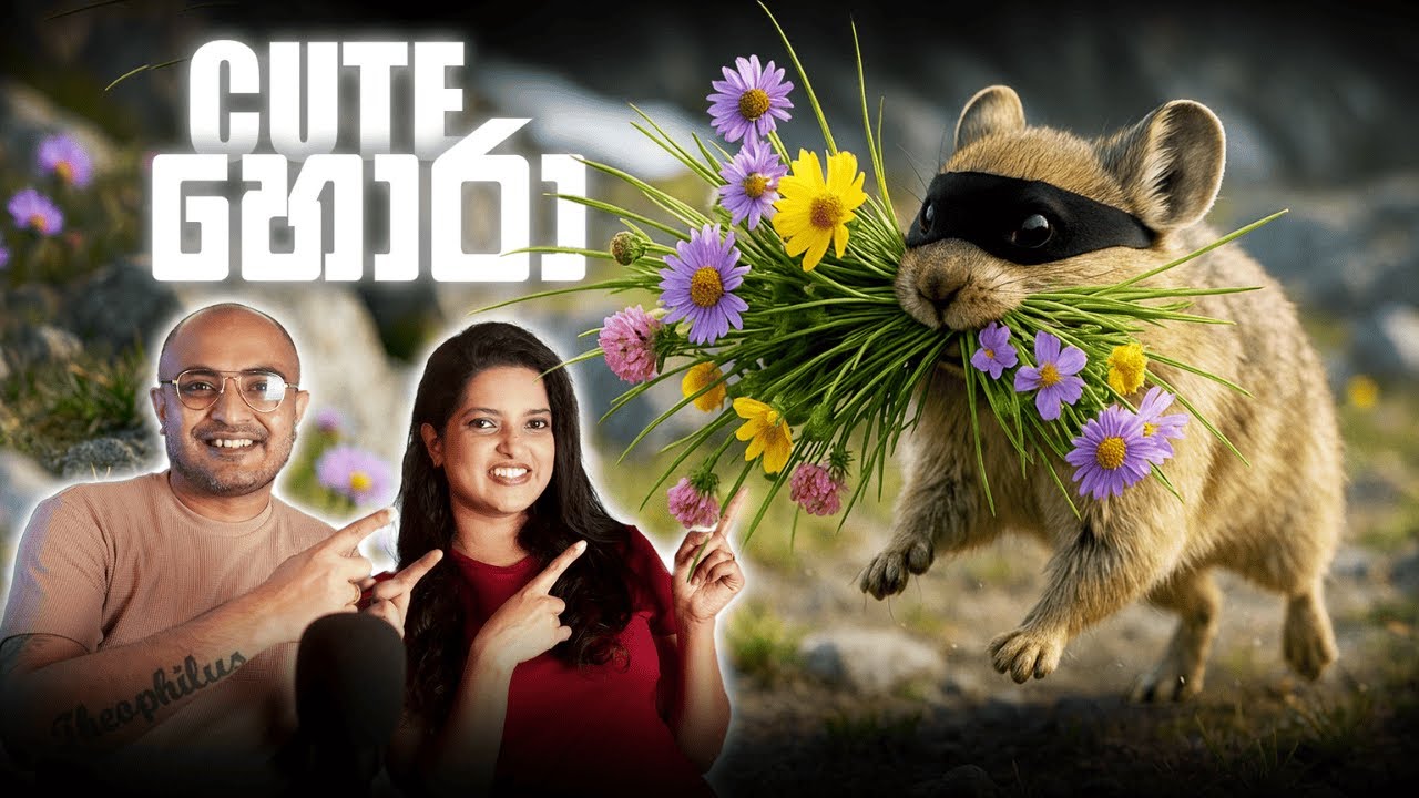 Cute හොරා | The Cutest Little Thief in the Mountains 🐭❄️