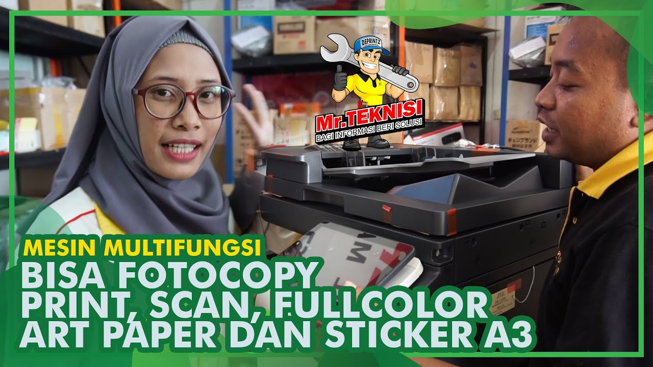 Unboxing dan Penjelasan Mesin Multifungsi Printer Laser A3 untuk Cetak Brosur, Dokumen dll
