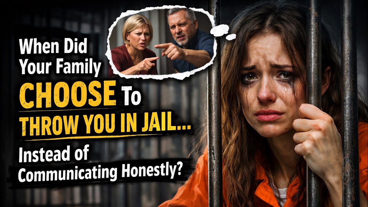 When did your family choose to throw you in jail rather than communicate honestly with you?