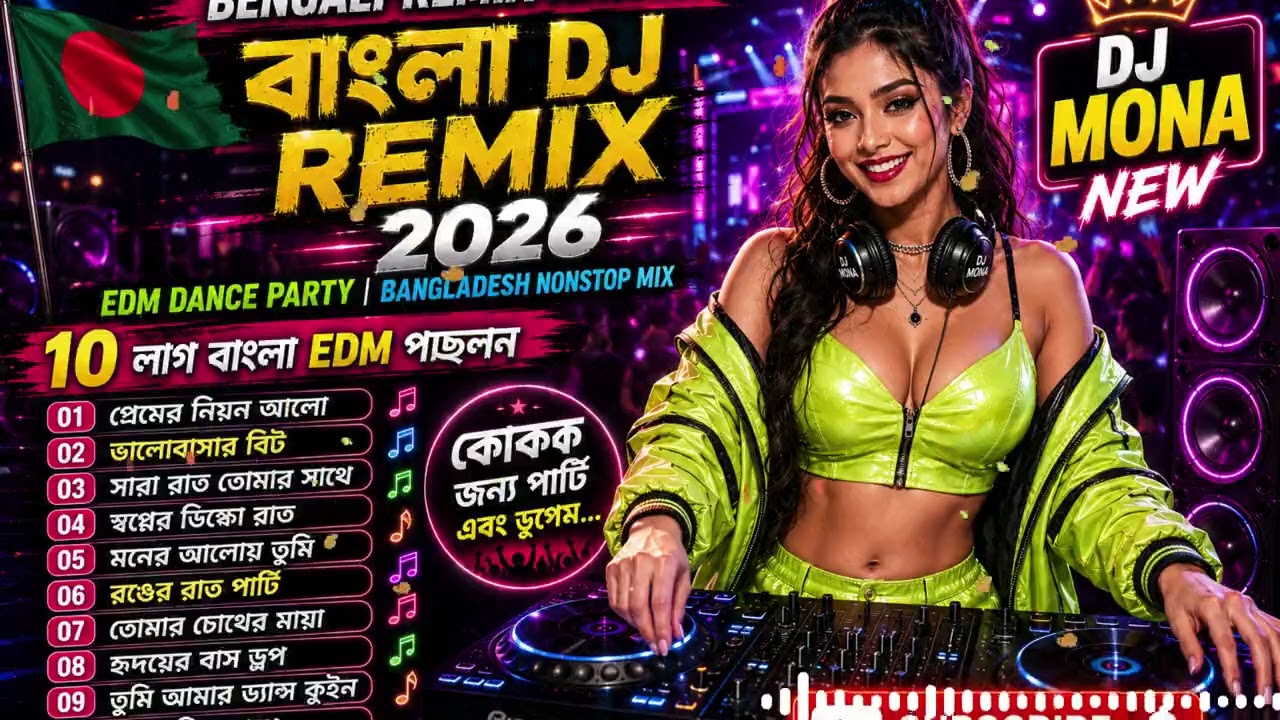 Bangla DJ Remix 2026 💥 EDM Dance Party | Bangladesh Nonstop Mix | DJ MONA NEW