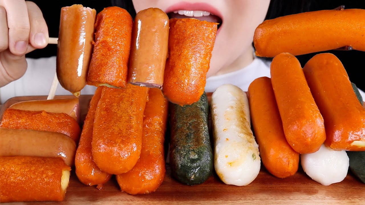 ASMR MUKBANG | Cheesy and Spicy Tteokbokki Flavored Rice Cakes | Eating Sounds Mukbang No Talking