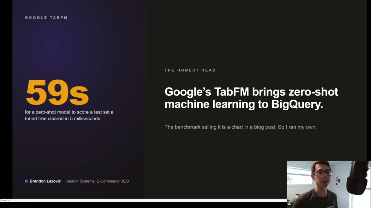 Google's TabFM brings zero shot prediction to BigQuery