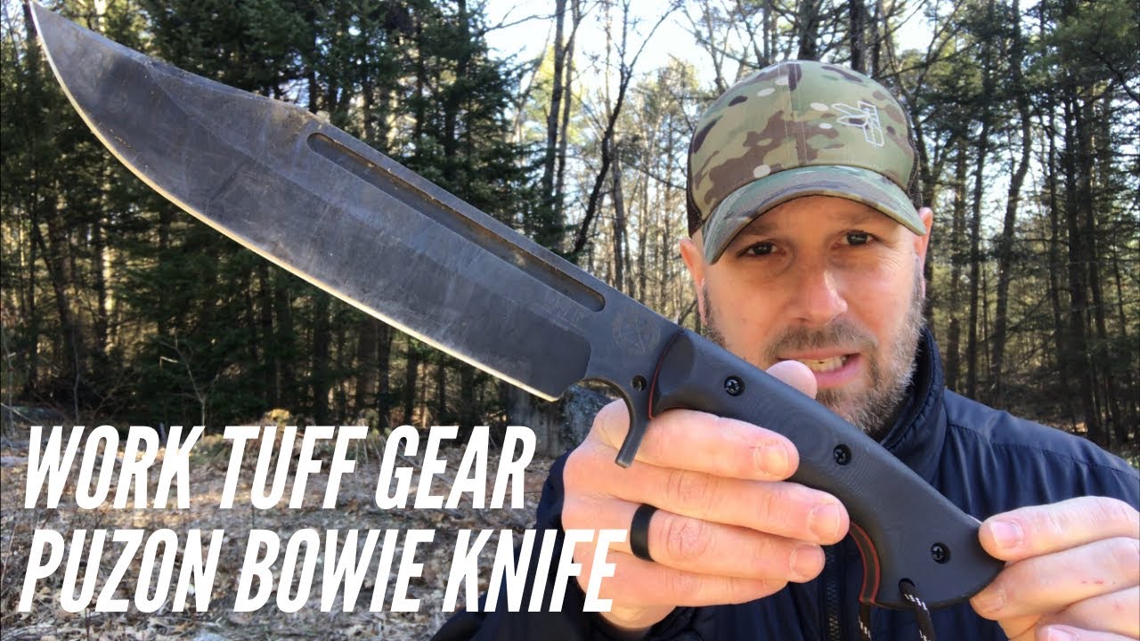 Work Tuff Gear Puzon Wilderness Bowie Knife Review: Survival MONSTER with a Classic Look