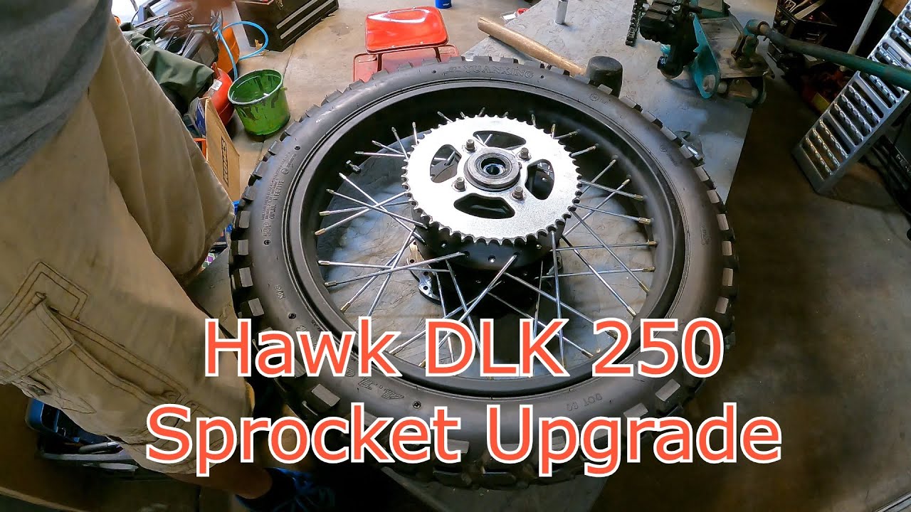 Hawk 250 dlx sprocket upgrade