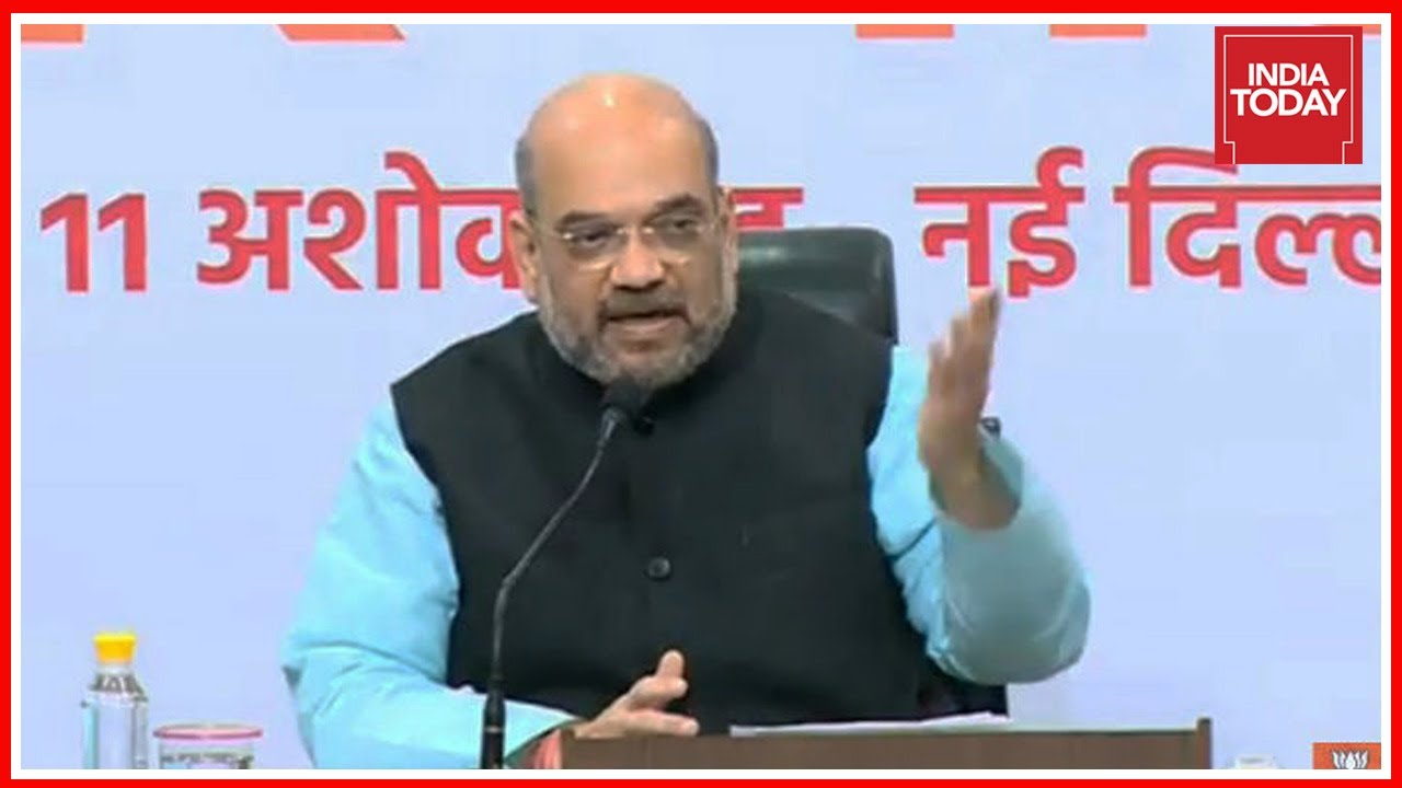 BJP President, Amit Shah Press Conference On 3 Year Of Modi Govt In Power