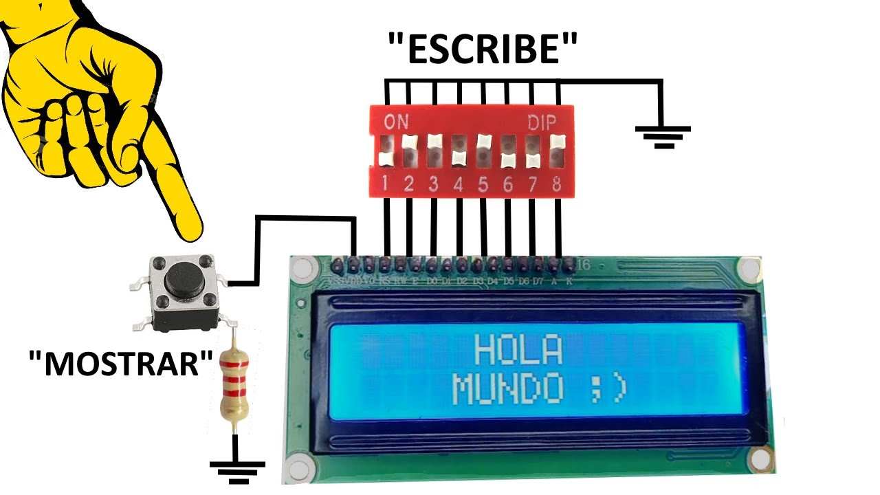 ¡Mira Como estoy programando una pantalla LCD a la antigua!
