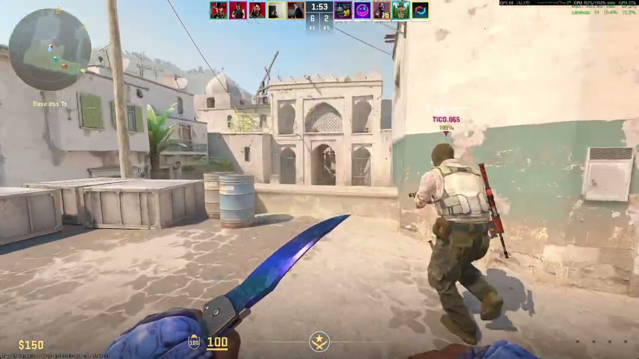 Mais um competitivo - Dust2 - Só pratinha, perdemos, mas lutamos até o fim.