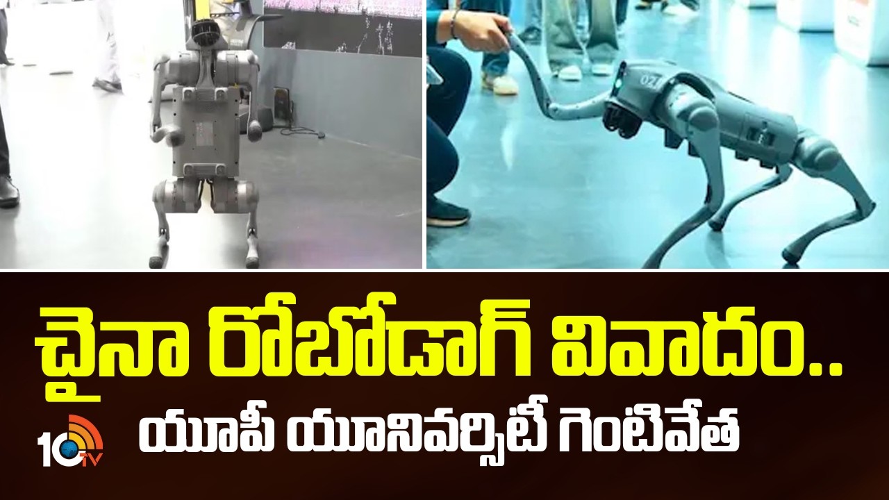 చైనా రోబోడాగ్‌ వివాదం..యూపీ యూనివర్సిటీ గెంటివేత | Central Govt Serious On Chinese Robot Dog Issu