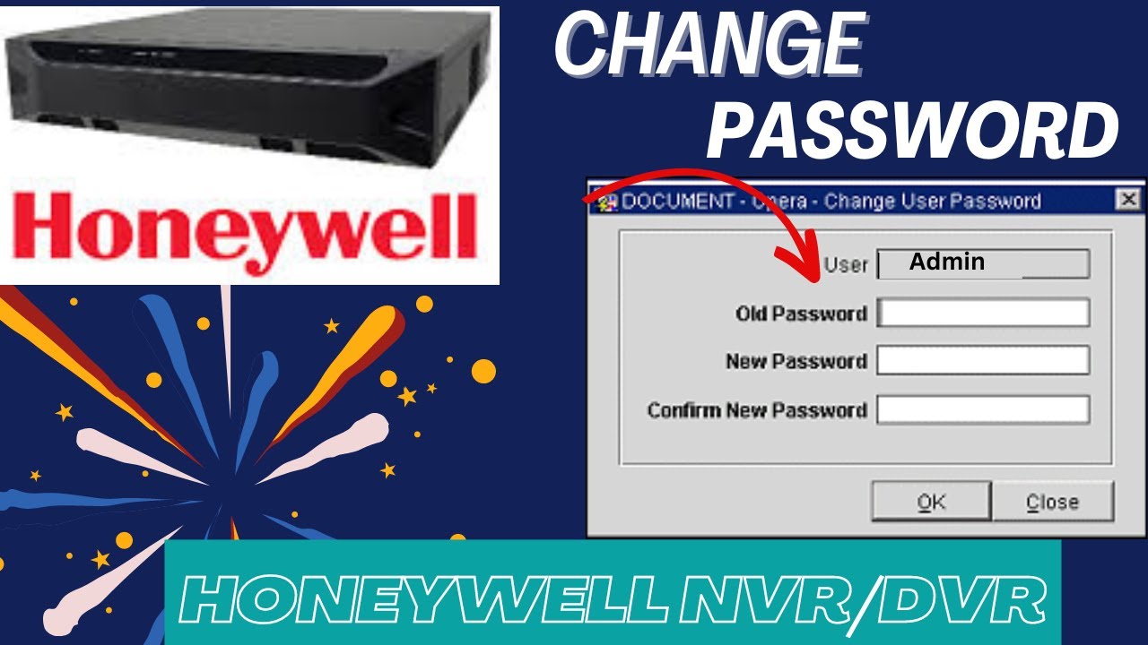How to change Honeywell NVR Admin Password | change admin password NVR DVR