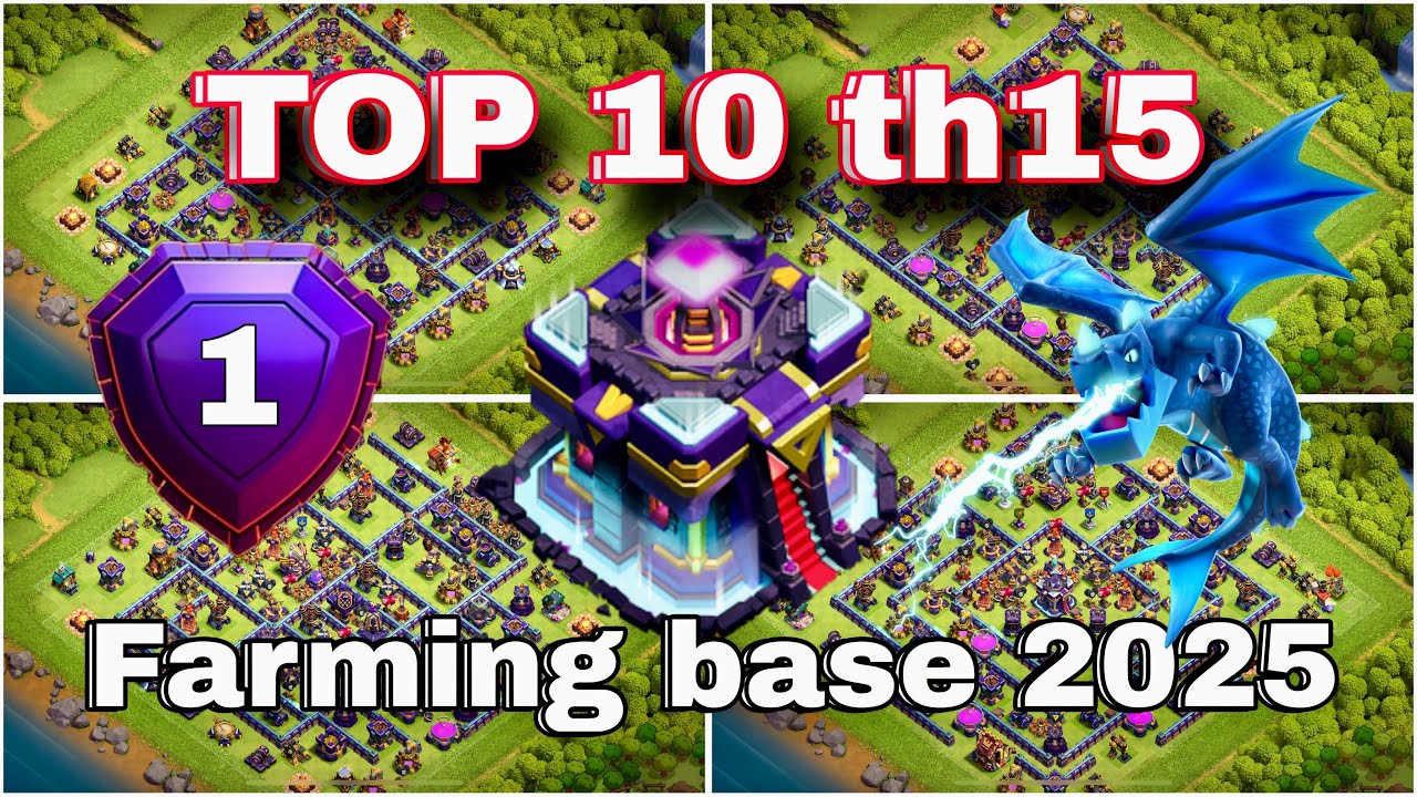 Top 10! Town hall 15 (Th15) Farming/Hybrid/War/Trophy/Defense Base Layout + Copy Link 2025 | 