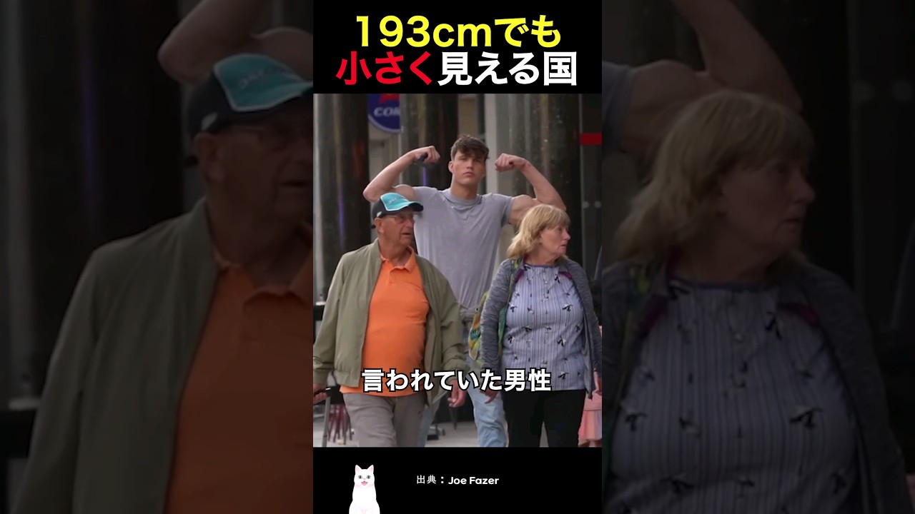 193cmでも小さく見える国