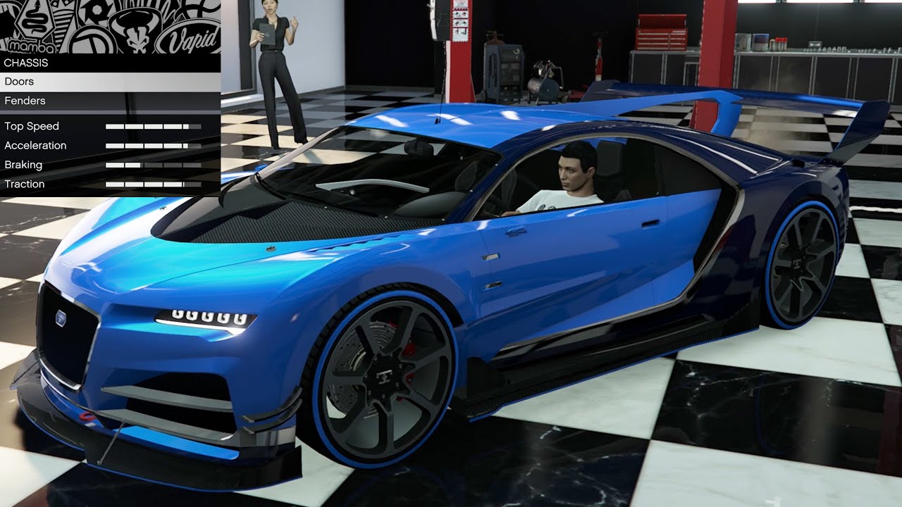 GTA 5 - Кастомизация транспортных средств из прошлых DLC - Truffade Nero Custom (Bugatti Vision GT)