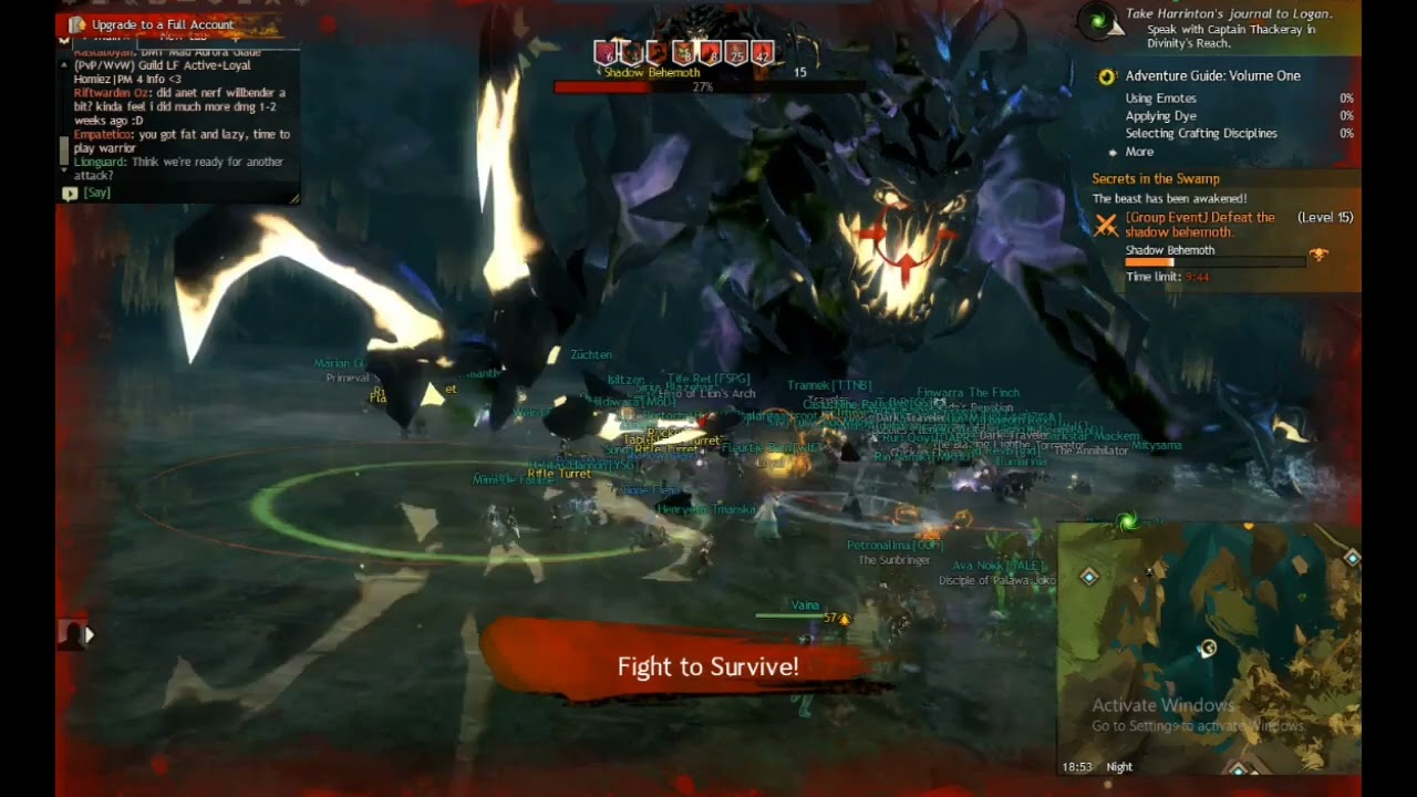 Guild wars 2 World boss : Shadow behemoth