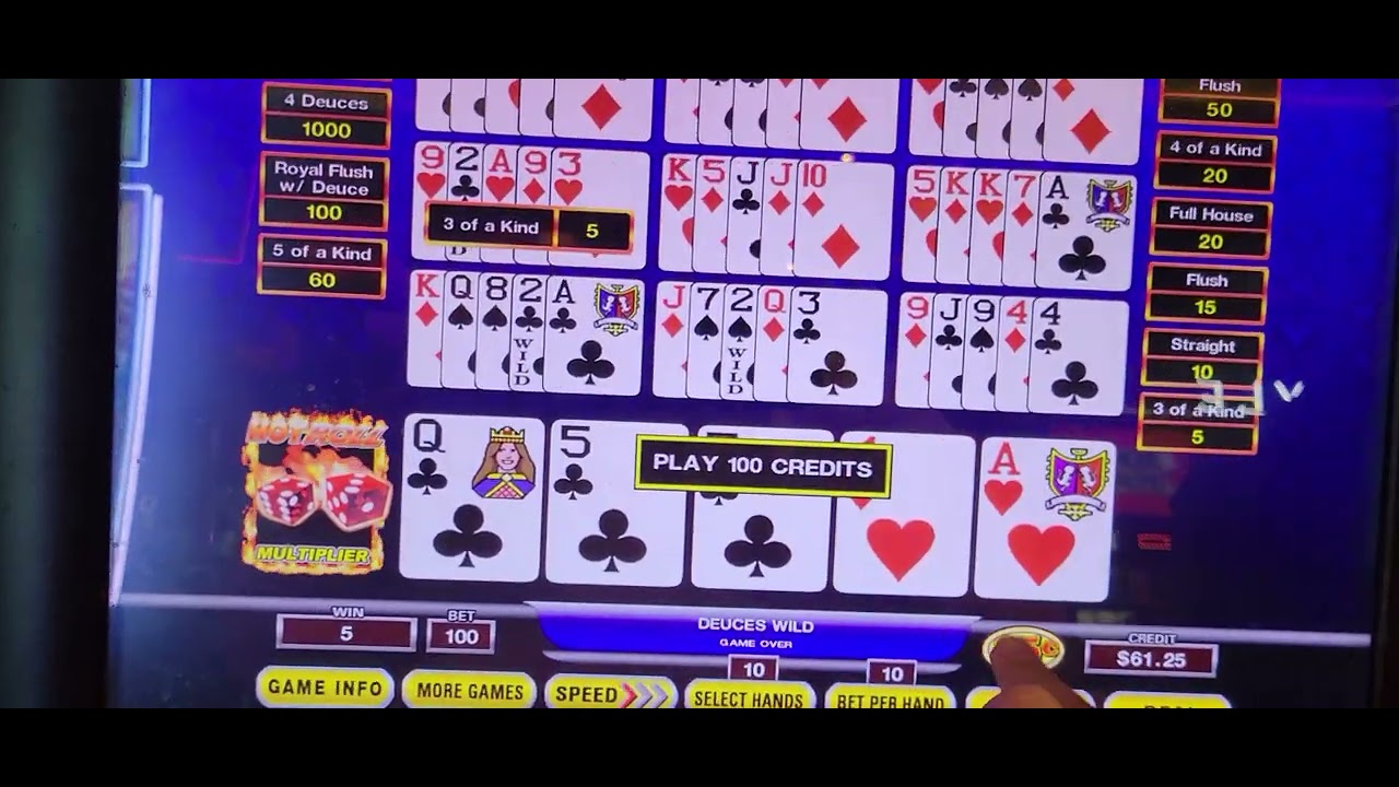 $25 DEUCES WILD JACKPOT 🔥 HOT ROLL  🎲