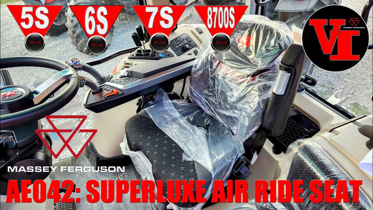 Massey Ferguson AE042 SuperLuxe Air Ride Seat - Standard Equipment for 5S, 6S, 7S Deluxe & 8700S