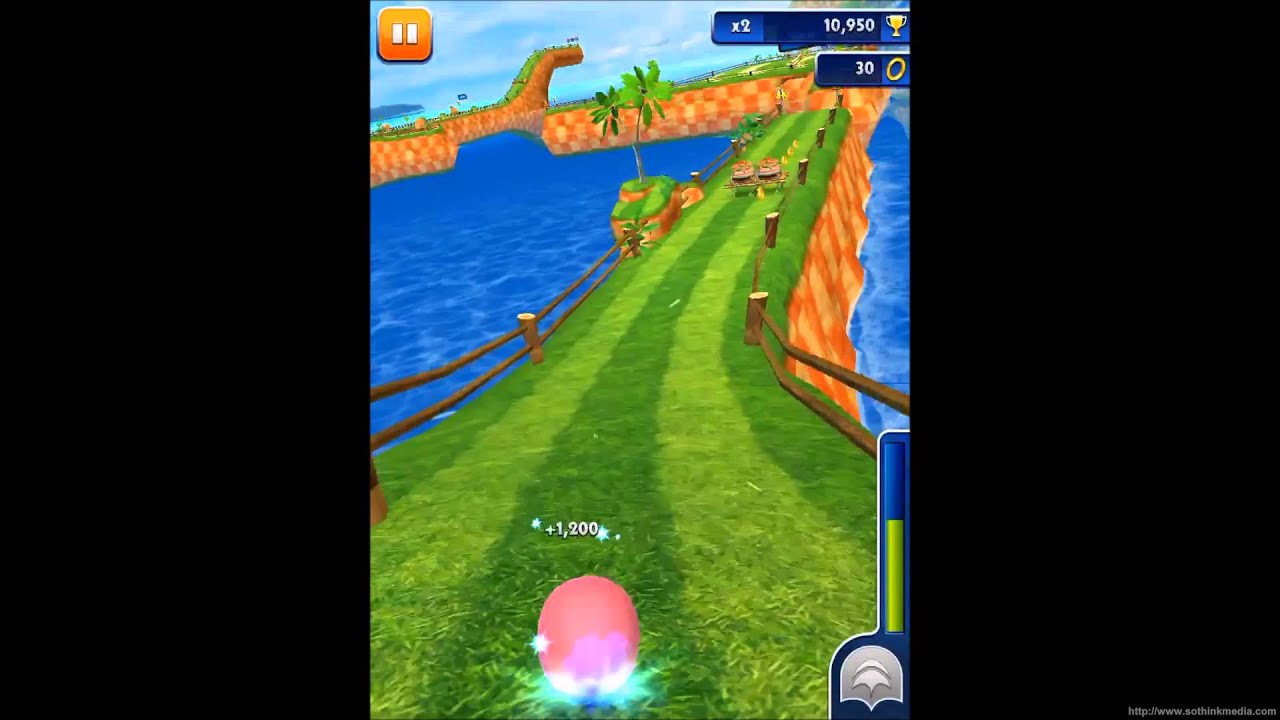 Sonic Dash: Amy Gameplay