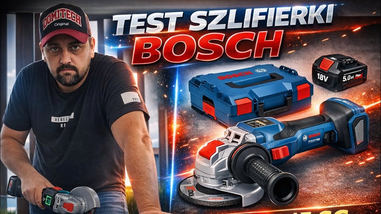 Test szlifierki kątowej bosch professional