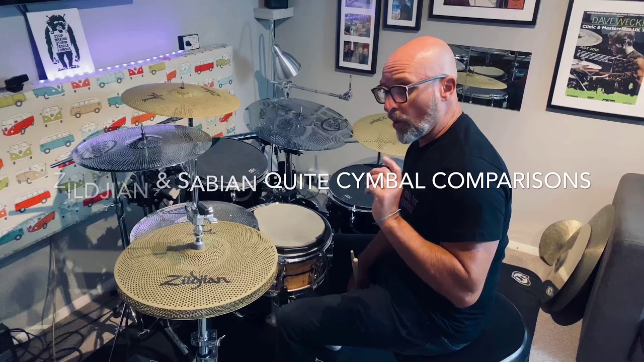 Zildjian and sabian quite cymbals Comparison video