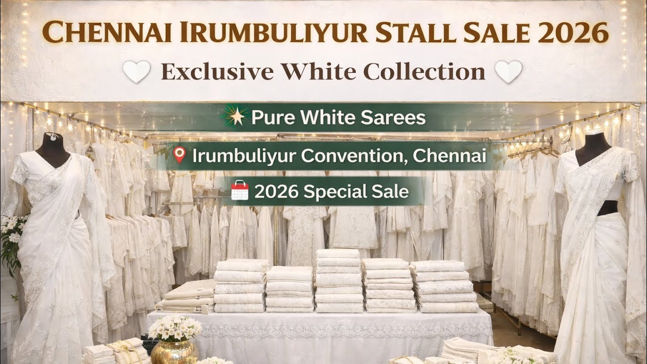We are at Irumbuliyur Convention,same spot as last year.Visit our stall and shop directly 8072937829