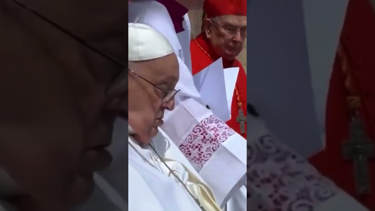 Pope Francis's last appearance Easter Sunday blessing at the Vatican's St Peter's Square.